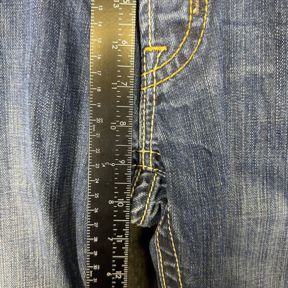 MEK Denim Mens Henderson Jeans 31x32 Straight Leg Medium Wash Button Fly - Picture 15 of 16
